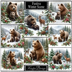 Festive Winter Scene