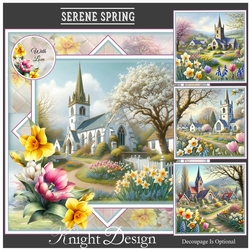 Serene Spring Mini Page Kit