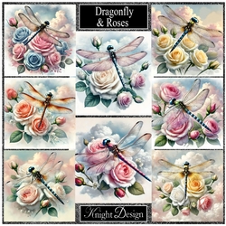 Dragonfly & Roses