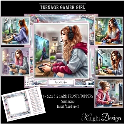 Teenage Gamer Girl