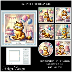 Garfield Birthday 6x6 Mini Page Kit