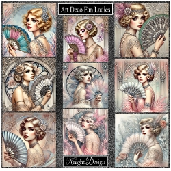 Art Deco Fan Ladies