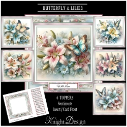 Butterfly & Lilies Mini Page Kit