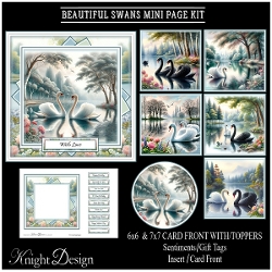 Beautiful Swans Mini Page Kit