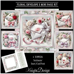 Floral Envelope 2 Mini Page Kit - Request