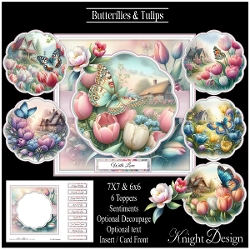 Butterflies & Tulips Mini Page Kit