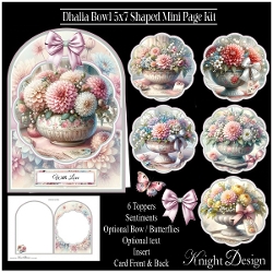 Dhalia Bowl 5x7 Shaped Mini Page Kit