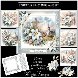 Sympathy Lilies Mini Page Kit