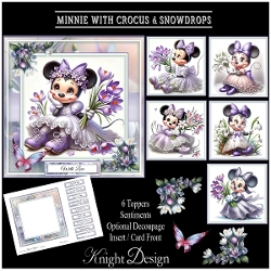 Minnie With Crocus & Snowdrops Mini Page Kit