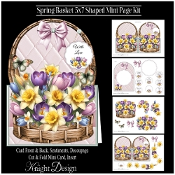 Spring Basket - 5x7 Shaped Mini Page Kit