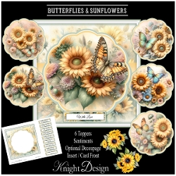 Butterflies & Sunflowers Mini Page Kit