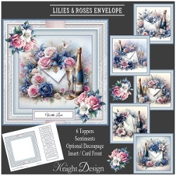 Lilies & Roses Envelope Mini Page Kit