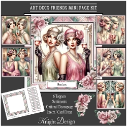 Art Deco Friends Mini Page Kit