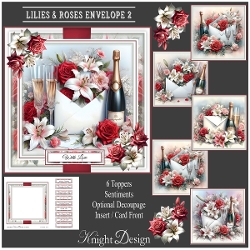 Lilies & Roses Envelope 2 Mini Page Kit