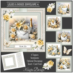 Lilies & Roses Envelope 4 Mini Page Kit