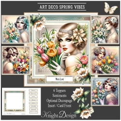 Art Deco Spring Vibes Mini Page Kit
