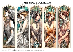 5 Art Deco Bookmarks