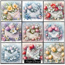 Tulips & Lace Envelope