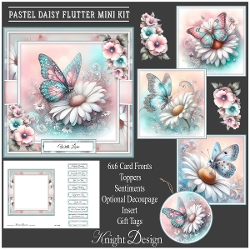 Pastel Daisy Flutter Mini Kit