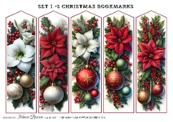 Christmas Bookmarks Set 1