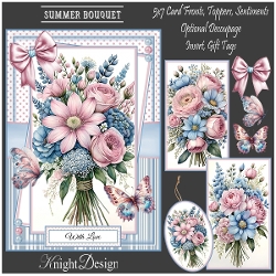 Summer Bouquet Mini Kit With Set Of 3 Card Fronts