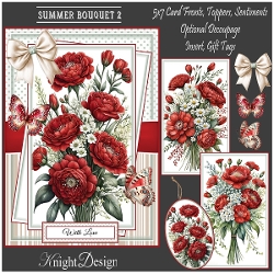 Summer Bouquet 2 Mini Kit With Set Of 3 Card Fronts