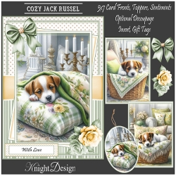 Cozy Jack Russell Mini Kit - Set Of 3 Card Fronts