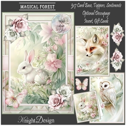 Magical Forest Mini Kit With 3 Toppers, Makes 3 Cards