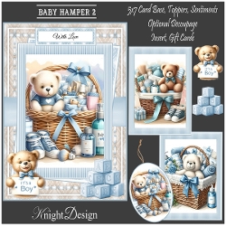 Baby Hamper 2 With 3 Toppers - Makes 3 Cards