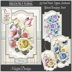 Delicately Floral Mini Kit With 3 Toppers, Makes 3 Cards