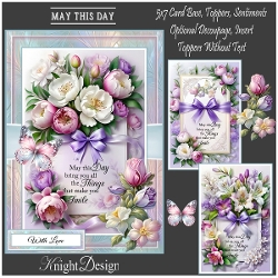 May This Day With 3 Toppers - Makes 3 Cards
