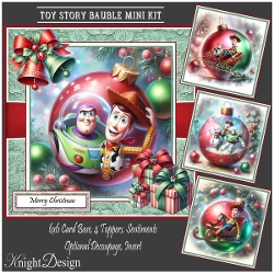 Toy Story Bauble With Set Of 4 Toppers