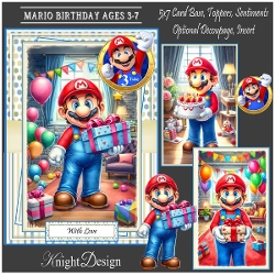 Mario Birthday Mini Kit with Ages 3 -7