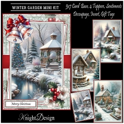 Winter Garden Mini Kit With Set Of 4 Toppers