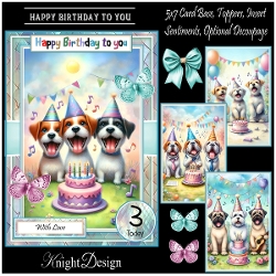 Happy Birthday To You With Set Of 4 Toppers