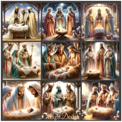 We Three Kings Toppers/Card Fronts