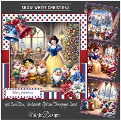Snow White Christmas Mini Kit With Set Of 4 Toppers