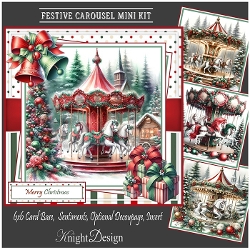 Festive Carousel Mini Kit With 4 Toppers