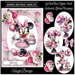 Minnie Birthday With Set Of 4 Toppers
