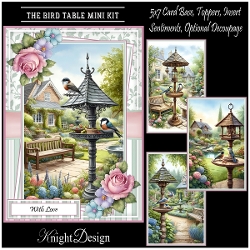 The Bird Table With Set Of 4 Toppers