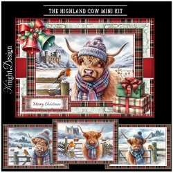 Highland Cow Mini Kit With Set Of 4 Toppers