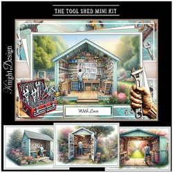 The Tool Shed With Set Of 4 Toppers
