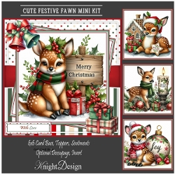 Cute Festive Fawn Mini Kit