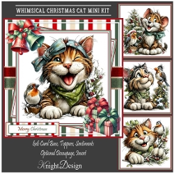 Whimsical Christmas Cat Mini Kit