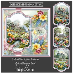 Embroidered Spring Cottage Mini Kit 