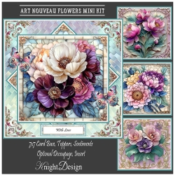 Art Nouveau Flowers Mini Kit