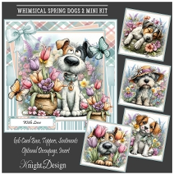 Whimsical Spring Dogs 2 Mini Kit