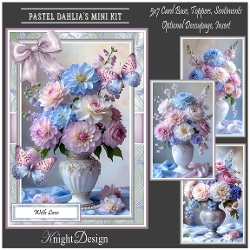 Pastel Dahlias Mini Kit 
