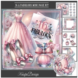 16 & Fabulous Mini Page Kit