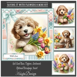 Saying It With Flowers 8 Mini Page Kit